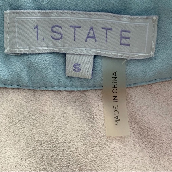 1. state Abstract Paint Spot Crop Pleated Tank small - Picture 4 of 7